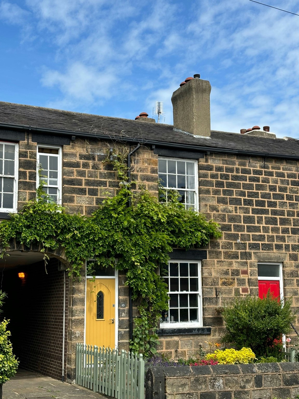 Period terrace exterior, street view
